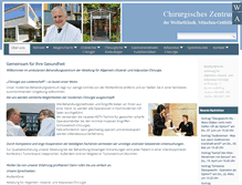 Tablet Screenshot of chirurgie-wolfartklinik.de